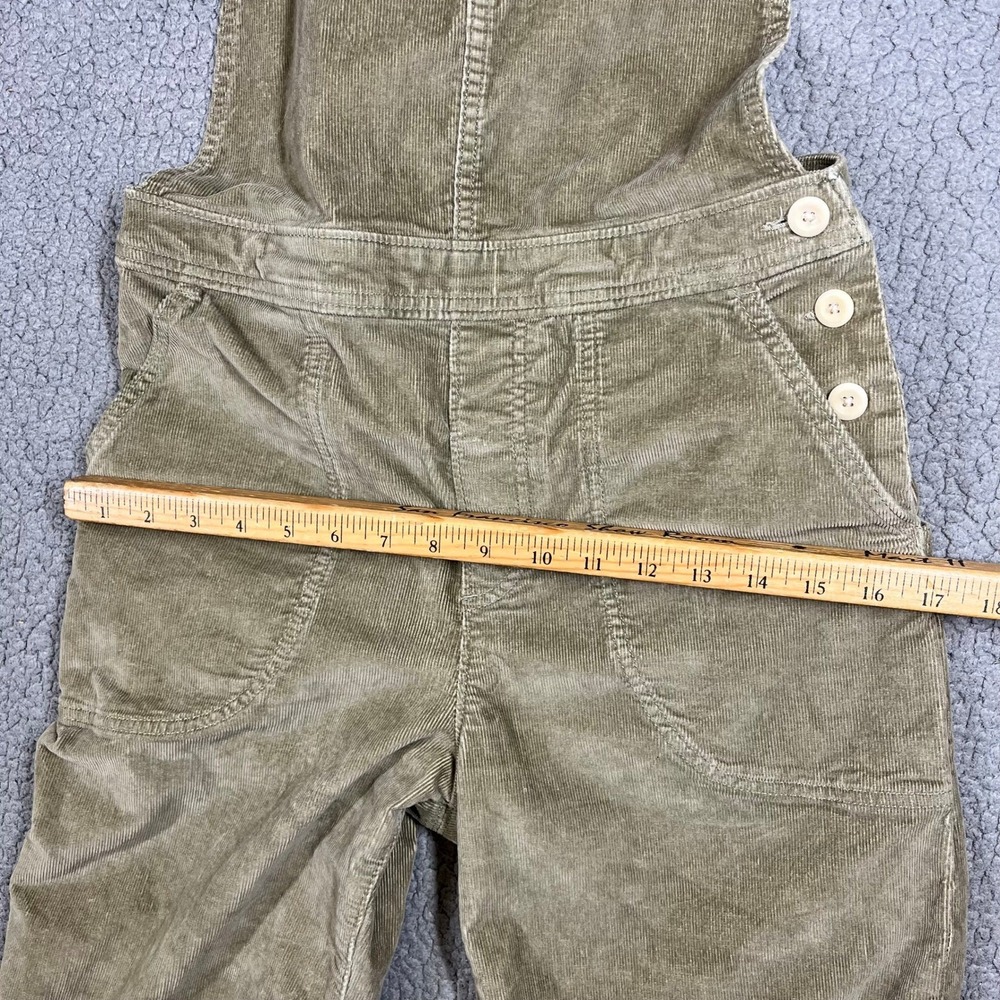 Patagonia Stand Up Corduroy Overalls Womens 2 Sage Green Organic Cotton Wide Leg - Picture 12 of 15